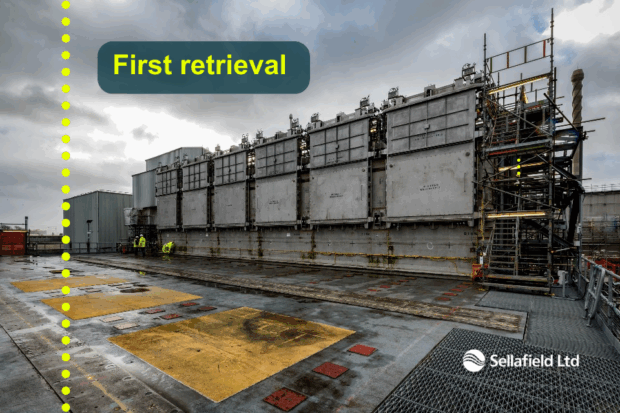 The first retrievals from the Pile Fuel Cladding Silo